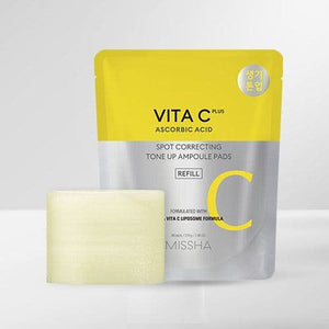 MISSHA Vita C Plus Spot Correcting Tone Up Ampoule Pads 210g/80pads (Refill), image 3