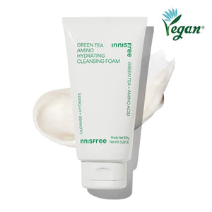innisfree Green Tea Amino Hydrating Cleansing Foam 150g, image 3