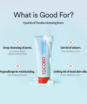 TOCOBO Coconut Clay Cleansing Foam 150ml, image 4