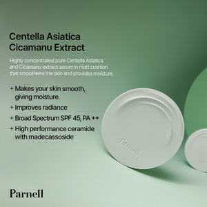 Parnell Cicamanu Serum In Matte Cushion SPF50+ PA++++ 15g (3colors), image 4