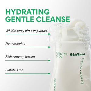innisfree Green Tea Amino Hydrating Cleansing Foam 150g, image 4