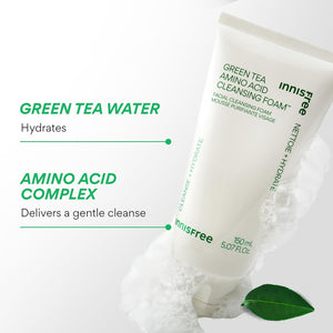innisfree Green Tea Amino Hydrating Cleansing Foam 150g, image 5