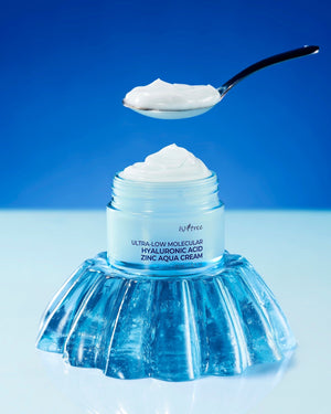 Isntree Ultra-Low Molecular Hyaluronic Acid Zinc Aqua Cream 80ml, image 5