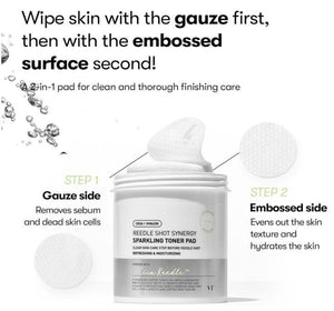 VT Reedle Shot Synergy Sparkling Toner Pad 80ea / 200ml, image 5