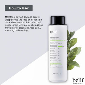 belif BERGAMOT HERBAL EXTRACT TONER 200ml, image 6