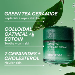 innisfree Green Tea Ceramide Cream 50ml, image 7